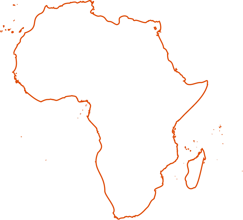 Africa Map with Industries